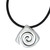 Modern Sterling Silver Pendant Necklace 'Vortex'