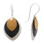 Fair Trade Modern Gold Accent Dangle Earrings 'New Life'