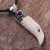 Men's Sterling Silver and Amethyst Bird Necklace 'Brave Eagle'