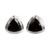 Sterling Silver Garnet Stud Earrings 'Crimson Trinity'