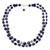 Lapis lazuli strand necklace 'Midnight Breeze'