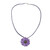 Natural flower necklace 'World of Violet'