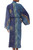 Women's Hand Made Batik Robe 'Blue Baliku'