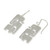 Sterling Silver Dangle Earrings 'Elephant Stack'