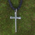 Men's Sterling Silver Cross Necklace  'Holy Sacrifice'