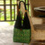Hand Crafted Cotton Shoulder Bag  'Thai Emerald'