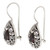 Floral Sterling Silver and Garnet Earrings 'Lovely Daisies'