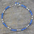 Chalcedony and Cultured Pearl Anklet 'View of the Sky'