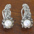 Handmade Pearl and Silver Drop Earrings 'Coral Reef'