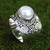 Sterling Silver and Cultured Pearl Cocktail Ring 'White Frangipani'