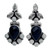 Onyx and Quartz Drop Earrings 'Midnight Dewdrops'