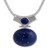 Unique Sterling and Lapis Lazuli Pendant Necklace 'Pacific Wisdom'