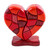 Wood Heart Sculpture Statuette Hand Carved in Peru 'Heart of Love'