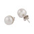 Fair Trade Silver and Cultured Pearl Stud Earrings 'White Pearl Light'