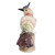 Handmade Calcite and Garnet Bird Sculpture 'Blue Crested Bird'