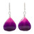 Orchid Petal Dangle Earrings 'Chiang Mai Kiss'