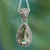 Hand Made Jewelry Prasiolite and Sterling Silver Necklace 'Verdant Mist'