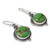 Green Sterling Silver Earrings Fair Trade Jewelry 'Splendor'