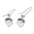 Taxco Sterling Silver Dangle Earrings 'Love Coronation'