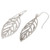 Unique Sterling Silver Dangle Earrings 'New Leaf'