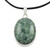 Guatemalan Jade Pendant on 925 Silver and Cotton Cord 'Maya Treasure'