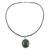 Guatemalan Jade Pendant on 925 Silver and Cotton Cord 'Maya Treasure'