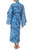 Batik Patterned Robe 'Sapphire Dreams'