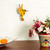 Hand Crafted Bird Wall Art Steel Sculpture from Mexico 'Little Yellow Hummingbird'