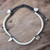 Silver charm bracelet 'Loving Hearts'