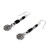 Silver dangle earrings 'Urban Sparkler'