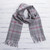 Men's Baby Alpaca Scarf from Peru 'Misty Grey'