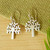 Women's Taxco Silver Sterling Silver Dangle Earrings 'Ceiba Tree'