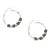 Sterling silver hoop earrings 'Enigma'