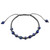 Lapis lazuli Shambhala-style bracelet 'Truth and Prayer'