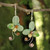 Multi-gemstone Green Earrings Thai Artisan Jewelry 'Glistening Clover'