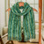 Guatemalan Rayon Chenille Scarf 'Rainforest'