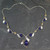 India Jewelry Lapis Lazuli and Citrine Y Necklace 'Dew Blossom'