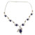 India Jewelry Lapis Lazuli and Citrine Y Necklace 'Dew Blossom'