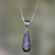 Sterling Silver and Brown Cultured Pearl Pendant Necklace 'Brown Arabesque Dewdrop'