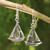 Sailboat Theme Sterling Silver Earrings 'Mariner'