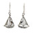 Sailboat Theme Sterling Silver Earrings 'Mariner'