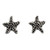 Silver Sea Life Theme Earrings 'Baby Starfish'