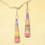 Colorful Paper Recycled Earrings 'A Story of Flowers'