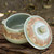 Handcrafted Green Celadon Covered Bowl from Thailand 'Green Elephant Walk'