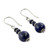 Fair Trade Lapis Lazuli Handcrafted Earrings 'Chakra Universe'