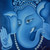 Hindu Spiritual Deity Signed Fine Art Painting 'Manomay Ganesha'