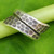 Thai Handmade Sterling Silver Wrap Ring 'Written in Stone'