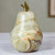 Natural Onyx Fruit Figurine Sculpture 'Tempting Pear'