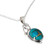 Blue Composite Turquoise Sterling Silver Necklace from India 'Sky Whisper'