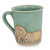 Blue and Brown Elephant Theme Celadon Ceramic Mug 'Blue Elephant Family'